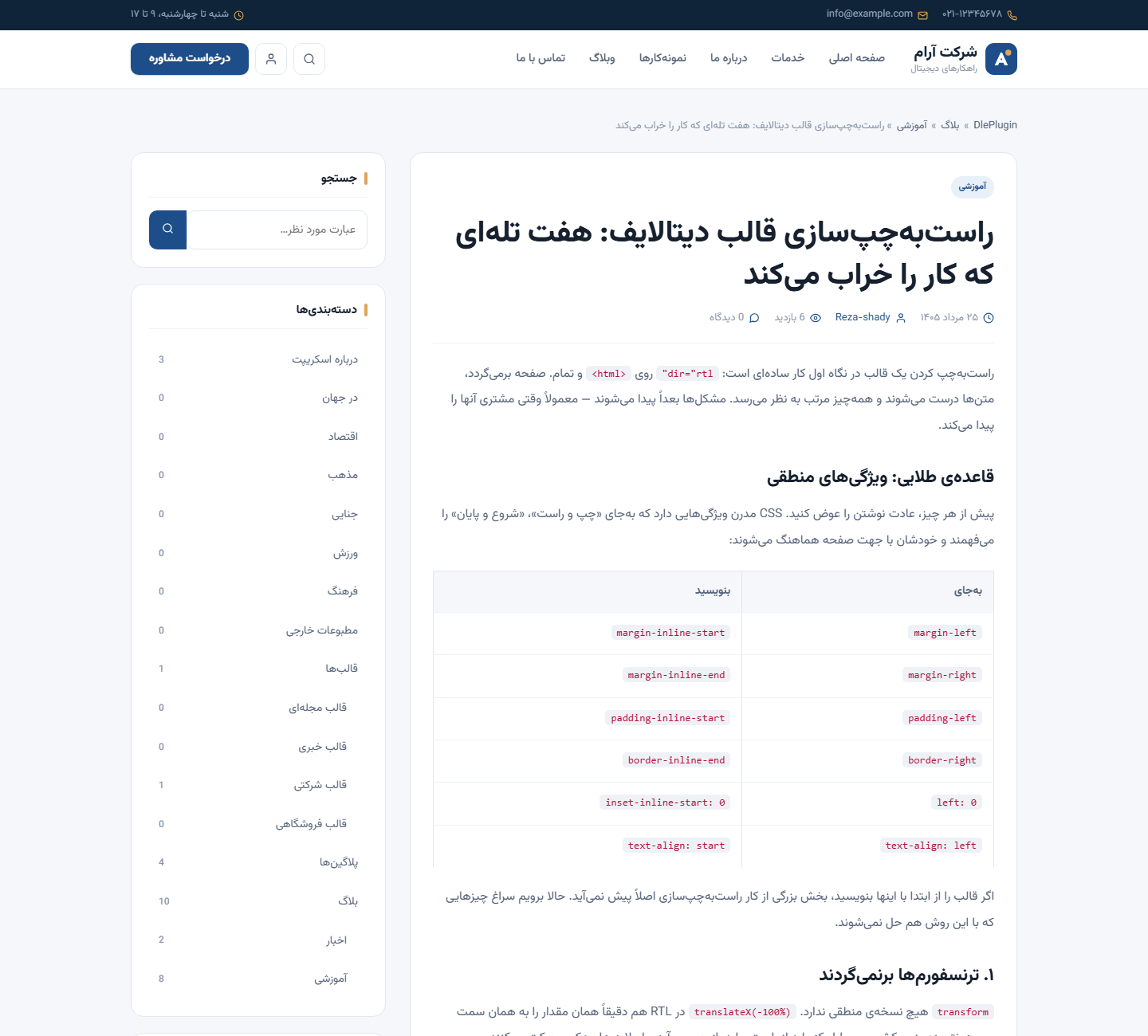 صفحه‌ی مطلب در قالب آرام